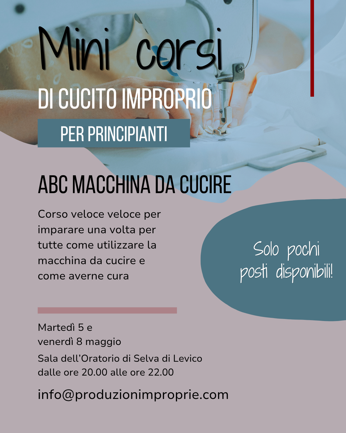 Mini corsi di cucito improprio