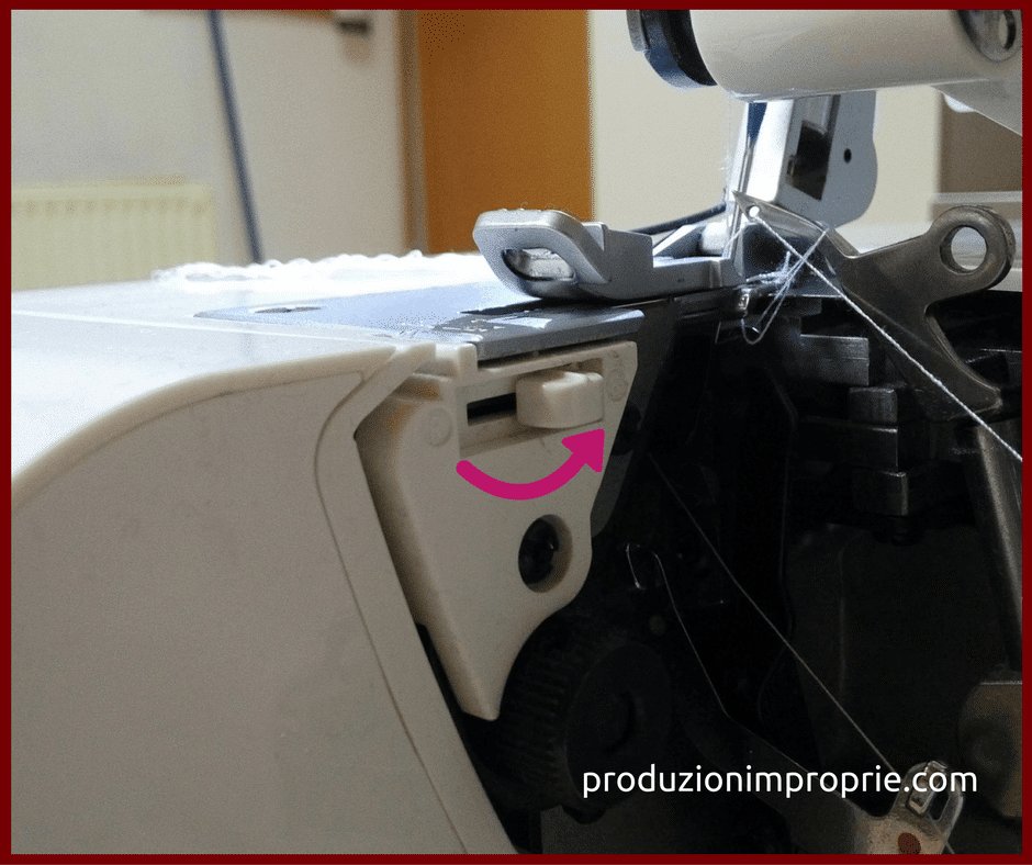 Tagliacuci, le tecniche: il punto piatto decorativo selettore-overlock-orlo