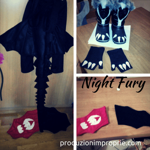 costume di carnevale furia buia