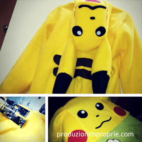 realizzazione costume carnevale pikachu
