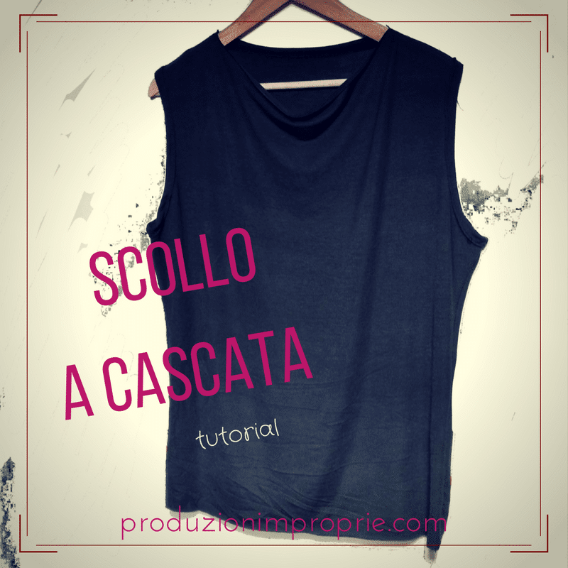 top scollo a cascata blog di cucito tutorial