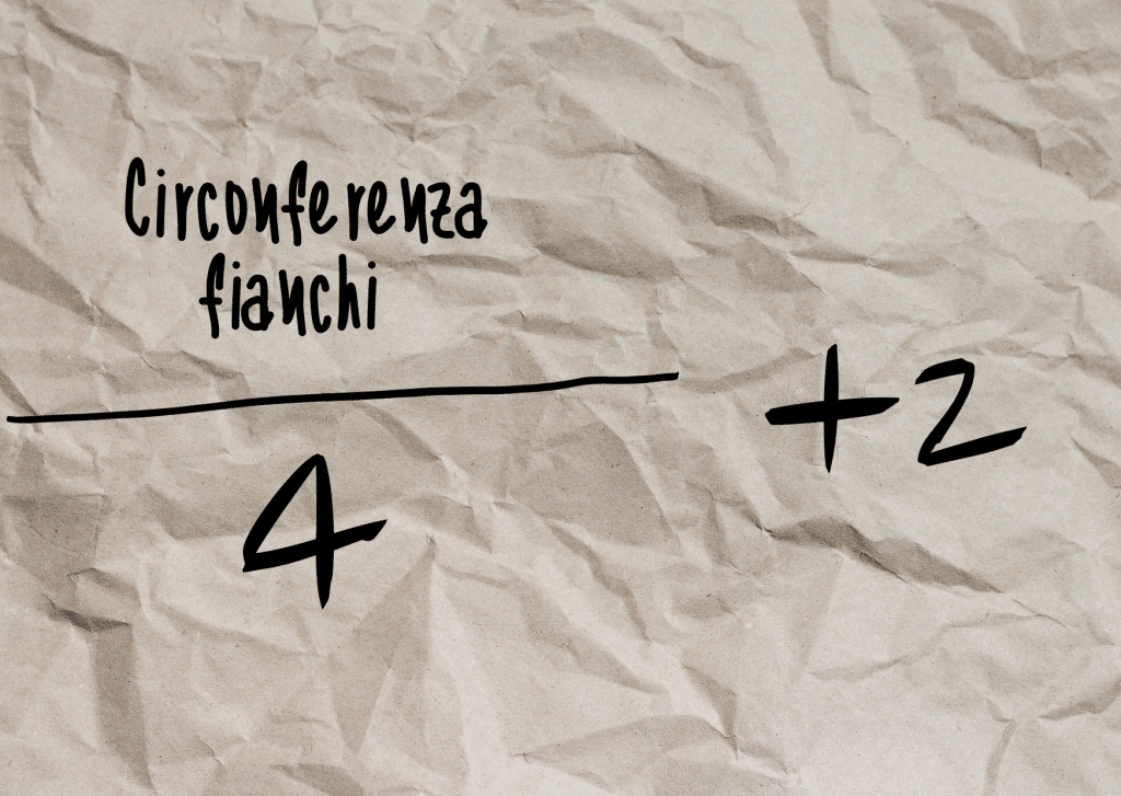 formula ampiezza cartamodello pantaloncino