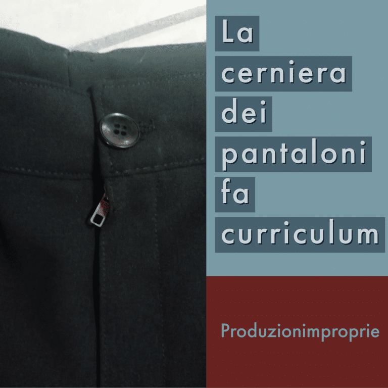 La cerniera dei pantaloni fa curriculum