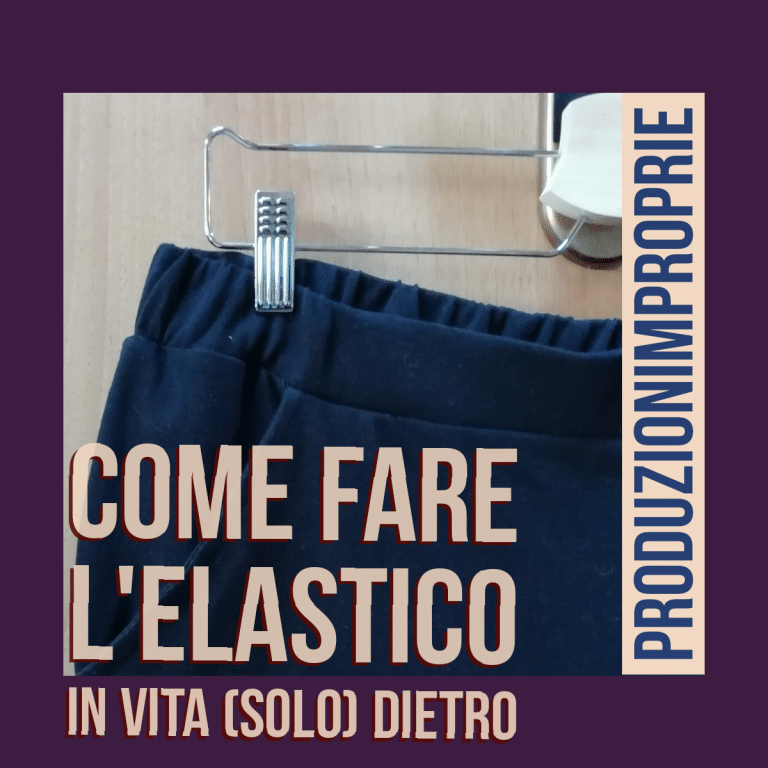 Come fare l'elastico in vita (solo) dietro