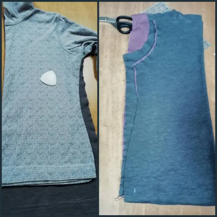 Il disagio, l'indecisione e il flatlock (poi ti spiego) rimessa a modello maglione