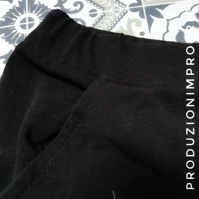 pantaloni con elastico in vita solo dietro