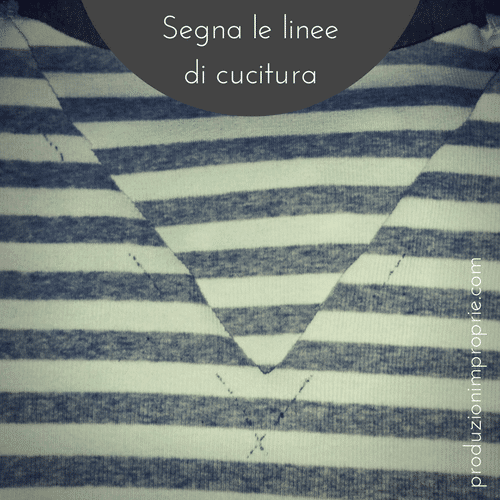 Rifinire lo scollo a v