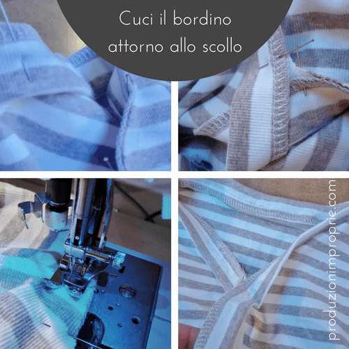 rifinire scollo a V