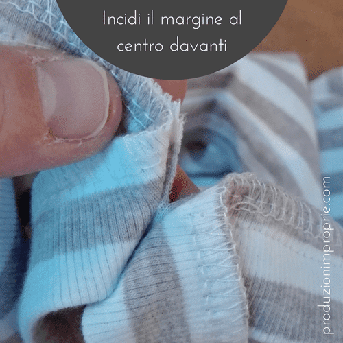 rifinire scollo a v