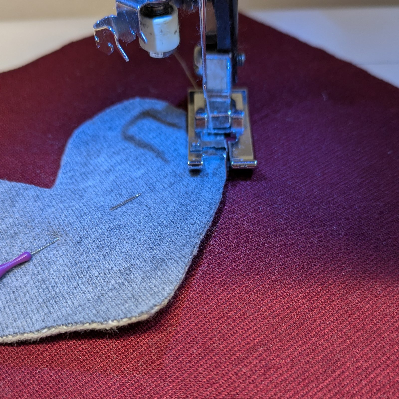 applique con overlock
