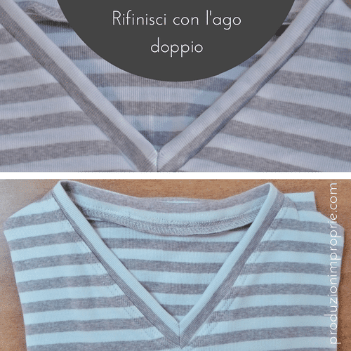 rifinire scollo a v