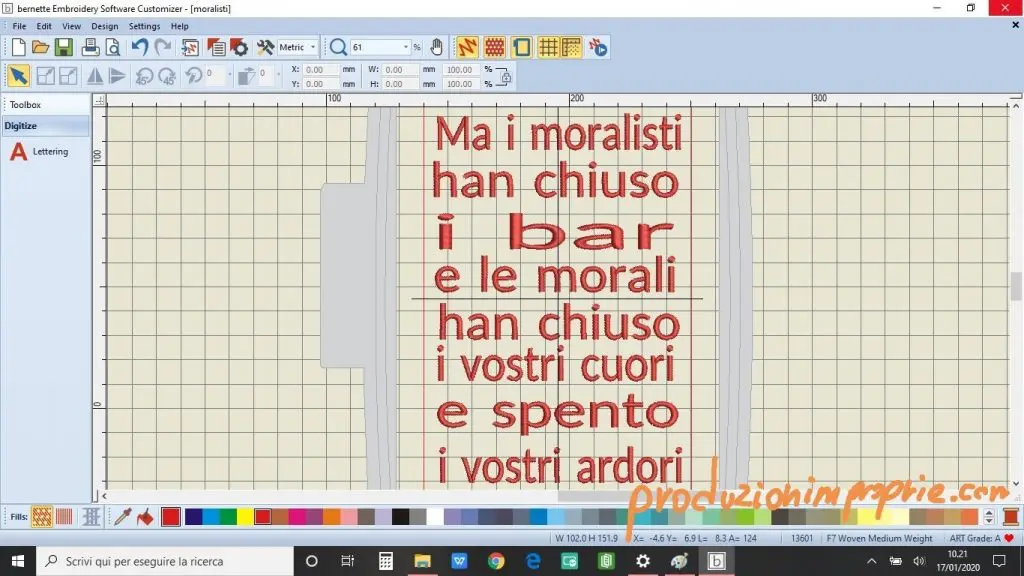 Software per il ricamo: 3 applicazioni per la Bernette Chicago 7