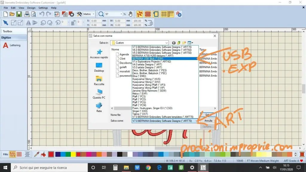 Software per il ricamo: 3 applicazioni per la Bernette Chicago 7